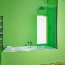 Шторка на ванну GuteWetter Lux Pearl GV-601A правая 80 см стекло бесцветное, профиль хром 