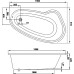Акриловая ванна Vagnerplast Avona 150x90 R
