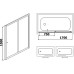 Шторка на ванну RGW Screens SC-42 1700x1500 стекло прозрачное