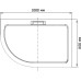 Поддон для душа RGW AWS-41 100x80x35 R