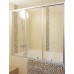 Шторка на ванну GuteWetter Practic Part GV-403 163-167 см стекло бесцветное, профиль матовый хром
