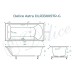 Ванна из искусственного камня Delice Astra 180x80 глянцевая с ручками хром DLR330057R-G