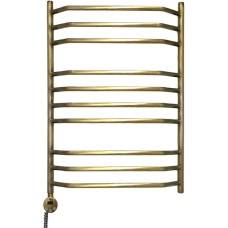 Полотенцесушитель электрический Domoterm Лаура П10 50x80, античная бронза, L 