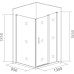 Душевой уголок Good Door Latte WTW+SP-G-WE 130x90