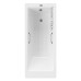 Чугунная ванна Vinsent Veron Tampa 170x70x42 с квадратными ручками оружейная сталь и антискользящим покрытием