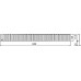 Решетка AlcaPlast Line 650L глянцевая