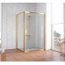 Душевой уголок Vegas Glass ZP+ZPV 110*100 09 01 профиль золото, стекло прозрачное
