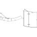Шторка на ванну Aquanet Beta 2 NF7221-2 hinge L для ванны Jamaica L