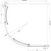 Душевой уголок Ravak SKCP4-80 Transparent, профиль белый