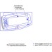 Акриловая ванна Radomir Аризона Релакс Chrome 170x100 левая с фронтально-торцевой панелью