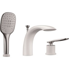 Смеситель Timo Helmi 4010/00-16Ychrome /white на борт ванны 