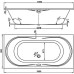 Акриловая ванна Vagnerplast Briana 185x90