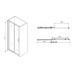 Душевая дверь в нишу Abber Schwarzer Diamant AG30120B 120x195