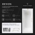 Чугунная ванна Vinsent Veron Devon 170x70x45 с квадратными ручками матовое золото