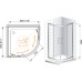Душевой уголок Cezares Porta R2 100 C Cr