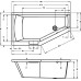 Акриловая ванна Riho Geta 160x90 R