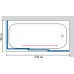 Шторка на ванну GuteWetter Practic Part GV-413A правая 178x90 см стекло бесцветное, профиль матовый хром