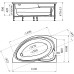 Акриловая ванна Radomir Vannesa Модерна 160х100 L