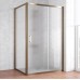 Душевой уголок Vegas Glass ZP+ZPV 130*90 05 02 профиль бронза, стекло шиншилла