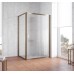 Душевой уголок Vegas Glass ZP+ZPV 130*90 05 02 профиль бронза, стекло шиншилла