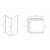 Душевое ограждение Abber Sonnenstrand AG04090M-S90M 90x90
