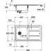 Комплект  Мойка кухонная Grohe K400 31566SD0 + Смеситель Grohe BauClassic 31234000 для кухонной мойки