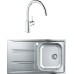 Комплект  Мойка кухонная Grohe K400 31566SD0 + Смеситель Grohe BauClassic 31234000 для кухонной мойки