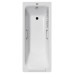 Чугунная ванна Vinsent Veron Italon 170x70x45 с квадратными бронзовыми ручками