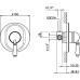 Смеситель Nicolazzi Signal 3406 CR 76 для душа