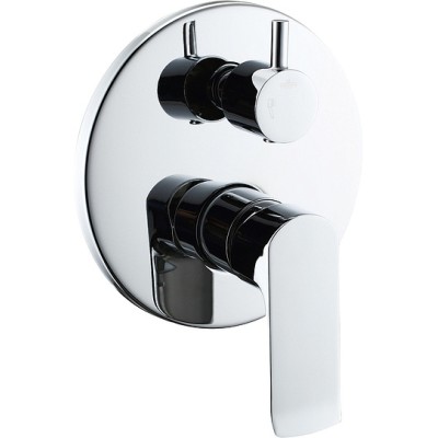 Смеситель BelBagno Disco DIS BASM CRM С ВНУТРЕННЕЙ ЧАСТЬЮ, для ванны с душем