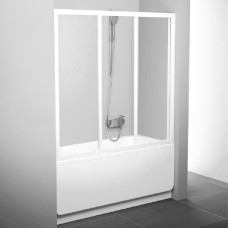 Шторка на ванну Ravak AVDP3-120 Transparent, профиль белый 