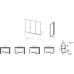 Шторка на ванну Ravak AVDP3-120 Transparent, профиль белый