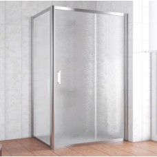 Душевой уголок Vegas Glass ZP+ZPV 140*70 08 02 профиль глянцевый хром, стекло шиншилла 