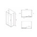 Душевое ограждение Abber Schwarzer Diamant AG30160B-S80B-S80B 160x80