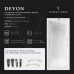Чугунная ванна Vinsent Veron Devon 175x70x45 с квадратными ручками матовое золото и антискользящим покрытием