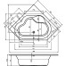 Акриловая ванна Riho Winnipeg 145x145