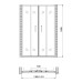 Душевая дверь в нишу Gemy Victoria S30192E 140x190