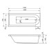 Акриловая ванна Excellent Actima Aurum Slim 150x70
