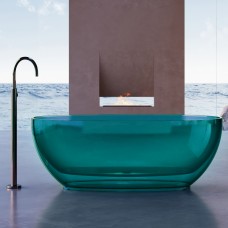 Прозрачная ванна ABBER Kristall AT9703Aquamarin 170x75