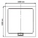 Поддон для душа RGW AWS-01 100x100x35