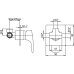 Смеситель Paini F1 F1CR690 С ВНУТРЕННЕЙ ЧАСТЬЮ, для душа