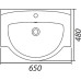 Раковина IFO Arret RS031160000 65 см