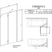 Шторка на ванну Radaway Torrenta PND 100 прозрачное стекло R