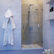 Душевая дверь в нишу GuteWetter Lux Door GK-002A правая 110 см стекло бесцветное, фурнитура хром 