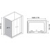 Душевой уголок RGW Classic CL-43 (1660-1710)x800 чистое стекло