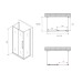 Душевое ограждение Abber Schwarzer Diamant AG30110H-S60-S60 110x60