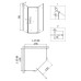 Душевое ограждение Niagara NG-6405-08 GOLD 90x90