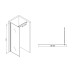 Душевая перегородка ABBER Immer Offen AG61120B 120x200