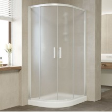 Душевой уголок Vegas Glass ZS-F 100*80 01 10 профиль белый, стекло сатин 
