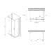 Душевое ограждение Abber Schwarzer Diamant AG30150B-S50B-S50B 150x50